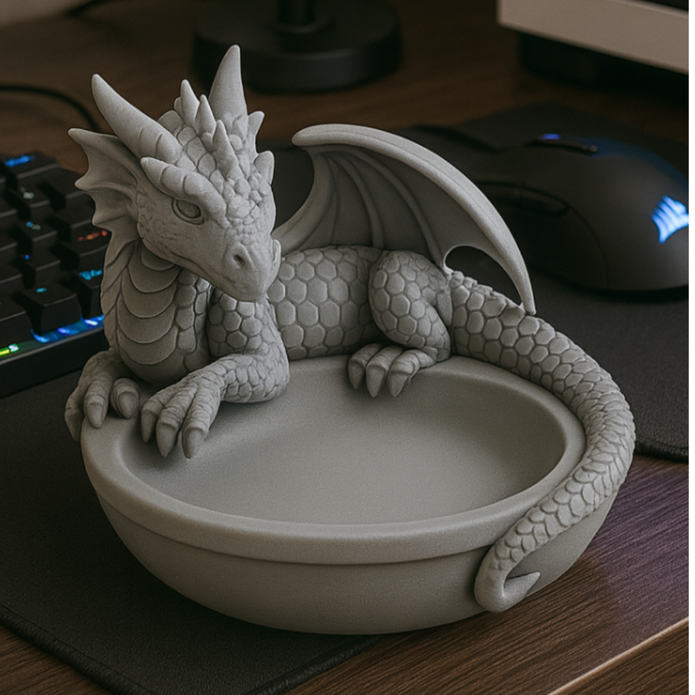 1 Mystic Dragon Catch-All Holder – Premium Fantasy Desk Tray for Home & Office Décor | Unique Corporate Gift - Image 1