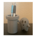 Ghost Pen Holder | Cute 3D Printed Desk Organizer | Office & Corporate Gift | Pencil Stand for Home & Work Desk