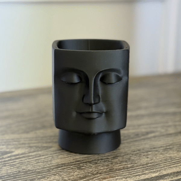 Premium 3D Printed Square Face Vase – Modern Desk Décor & Corporate Gift