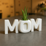 MOM Letter Planter – Premium Desk Planter for Corporate Gifting, Home & Office Décor