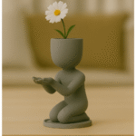 Elegant Human Bust Planter | Artistic Face Pot for Office & Home Décor | Premium Corporate Gift