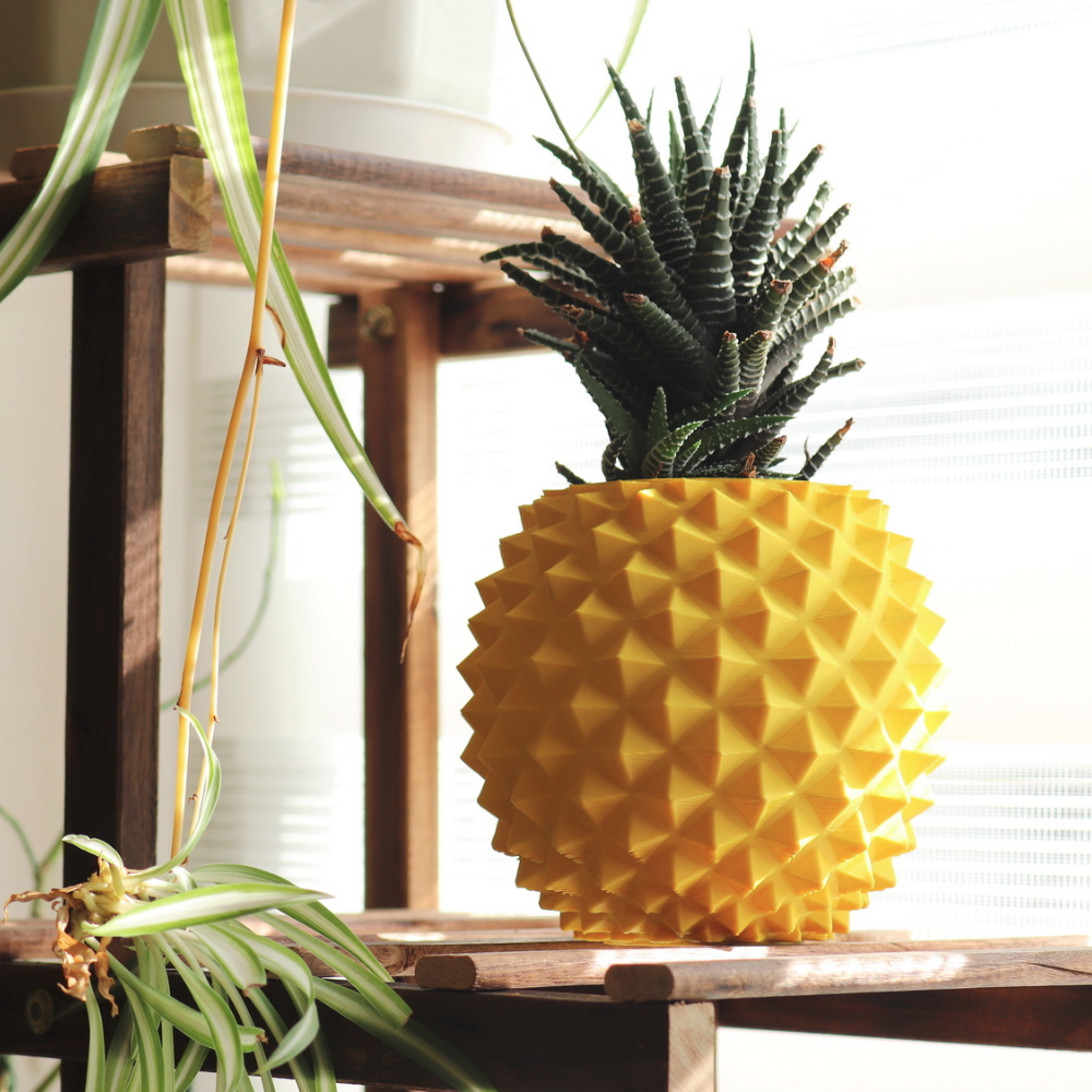 1 Pineapple Planter Pot / Vase for Office, Study Room, Home Decor, Library, Corporate Gifts, Personal Gifting & All Occasions - Image 1