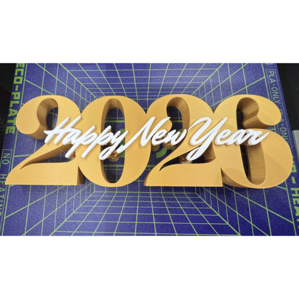 Happy New Year 2026 Decorative Plate for Office, Home, Library, Reading Place, Hospital, Schools, Colleges, Hotels, Cafes, Corporates, Industries, Events, Reception Desk, Employee Desk, Client Gifting, New Year Corporate Gifts
