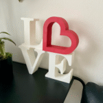 LOVE Letters Shelf Decor for Office, Home, Library, Reading Room, Hospital, Corporate, Companies, Industries, Reception, Cabin Decor, Valentine Day Gift, Desk Decor, Showpiece, Romantic Table Decor