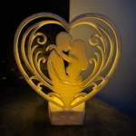 Valentines Couple Heart Tealight Holder, Romantic Candle Stand, Office Décor, Home Décor, Valentine Day Gift, Corporate Gift, Anniversary Gift, Table Décor, Hotels, Restaurants, Events, Celebration Gift