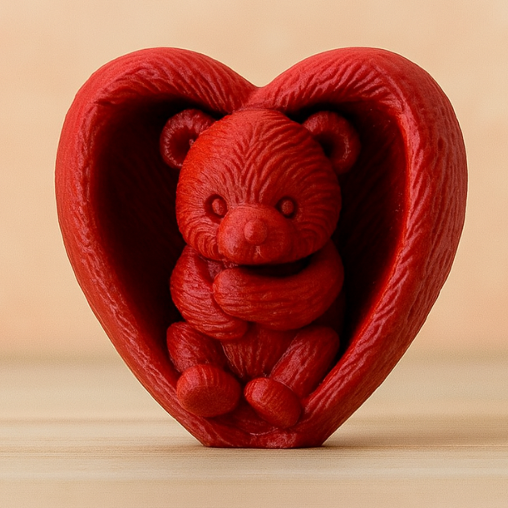 1 Heart Bear – Love to Touch | Corporate Gift, Office Desk Decor, Home Decor, Valentine’s Day Gift, Event Giveaway, Employee Appreciation, Client Gifting, Festival Gift, Couple Gift - Image 1