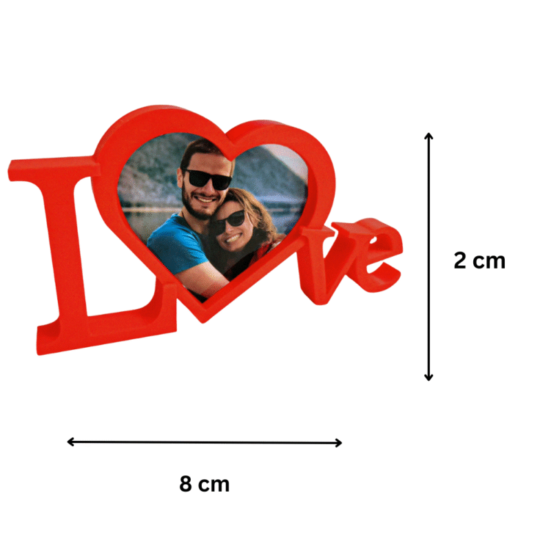 Love Frame – Valentines Day, Office Gift, Home Decor, Corporate Gift, Romantic Gift, Gift for Loved One, Desk Decor, Couple Gift, Anniversary Gift, Event Giveaway, Premium Corporate Valentine Gift - Image 2