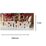 3D Printed Happy Birthday Letters, birthday gift, gift for birthday, corporate birthday gift, office desk birthday décor, event decoration, customized birthday letters, return gift, corporate gifting, company employee gifting, HR gifts, birthday table décor - Image 2
