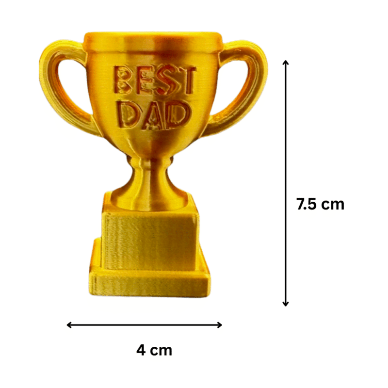 Best Dad Trophy, Birthday Day Gift for Father, Gift for Best Father, Dad Appreciation Award, Corporate Family Day Gift, Employee Engagement Gift, Office Event Gift, Personalized Father’s Day Trophy - Image 2