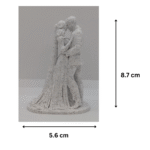 Wedding Couple Romantic Sculpture, Anniversary Gift, Birthday Gift for Husband Wife, Valentine Gift, Mothers Day Gift, Home Decor Showpiece, Corporate Gift for Clients, Company Event Gift, Couple Statue for Office Desk - Image 2