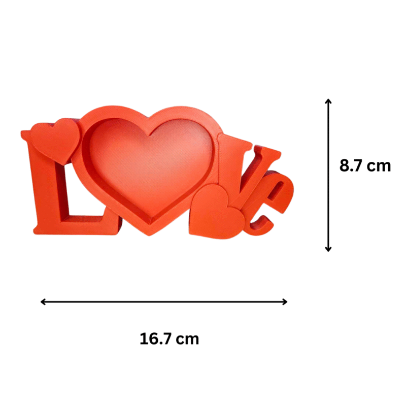 Love Picture Frame for Birthday Gift, Anniversary Gift, Valentine Day Gift, Wedding Gift, Couple Gift, Corporate Gift, Employee Gift, Client Gift, Desk Decor Frame, Office Decor, Home Decor - Image 2