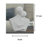 3D Printed Couple with Warm Hug Gift, Romantic Couple Showpiece, Anniversary Gift, Birthday Gift for Friends, Valentine’s Day Gift, Corporate Desk Gift, Office Table Decor, Couple Statue for Companies, Personalized Appreciation Gift - Image 2