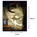 Mutation Skull Lamp – 3D Printed Artistic LED Skull Light for Home, Office & Corporate Gifting - Image 2