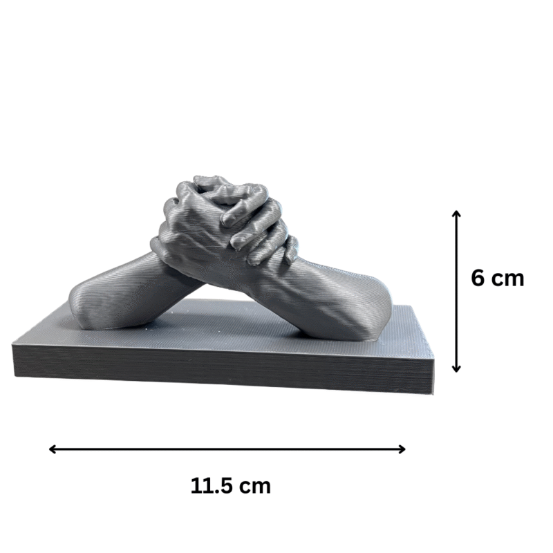 Hand Forearm Clasp 3D Printed Gift, Corporate Gift, Company Employee Gift, Office Desk Decor, Home Decoration, Birthday Day Gift, Event Giveaway, Client Appreciation Gift, Teamwork Award Gift, Industrial Gifting, Premium Table Decor - Image 2