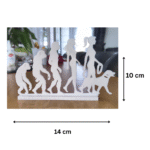 3D Printed Human Evolution to Woman Walking Dog Statue, School, Museum, University, Office Decor, Corporate Gift, Company Award, Desk Showpiece, Home Decor, Art Display - Image 2