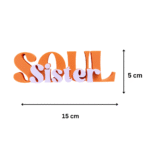 3D Printed Lettering Soul Sister Gift, Sister Day Gift, Birthday Gift for Sister, Best Sister Gift, Friendship Gift, Desk Decor, Home Decor, Office Decor, Girls Room Decor, Sister Appreciation Gift - Image 2