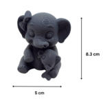 Baby Elephant & Fish Friend – Wave Friendship, 3D Printed Cute Gift, Sister Day Gift, Birthday Gift, Sister Gift, Friendship Gift, Kids Room Decor, Home Decor Showpiece, Corporate Gift, Event Giveaway, Desk Decor, Return Gift - Image 2