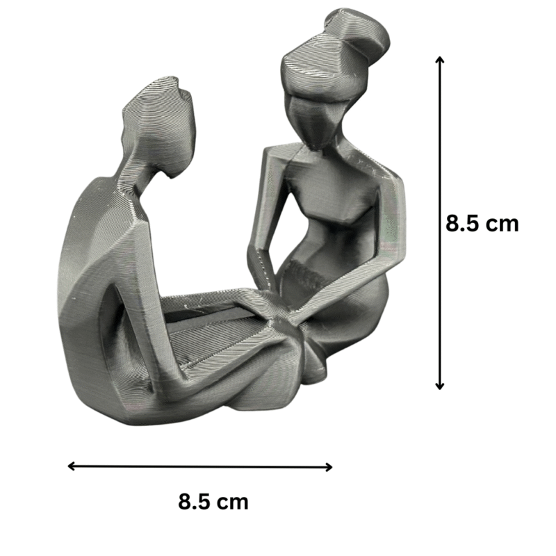 Holding Hands Figurine 3D Printed Gift, Friendship Day Gift, Birthday Gift, Anniversary Gift, Couple Gift, Desk Decor, Corporate Gift, Home Decor Showpiece, Best Gift for Friends, Family, Office Table Decor - Image 2