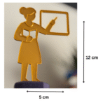 3D Printed Best Teacher Award Trophy – Teacher’s Day, Birthday, Farewell, Appreciation Award, Annual Day, School Events, College Functions, Corporate Gifts, Friendship Day, Thank You Gift, Custom Recognition Trophy - Image 2