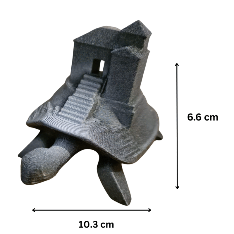 Temple Turtle 3D Printed Gift for Spiritual Event, Home Decor, Birthday, Anniversary, Housewarming, Office Desk, Meditation Space, Good Luck Symbol, Corporate Gifting, Students, Festivals, Pooja, Mandir Decoration - Image 2