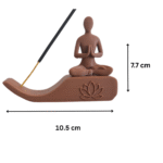3D Printed Yoga Incense Stick Holder, Meditation Decor, Spiritual Event Gift, Birthday Gift, Home Fragrance Stand, Yoga Studio Decor, Puja Room Accessory, Relaxation & Wellness Gift, Festive Gift, Corporate Gift - Image 2