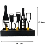 Happy New Year Backlit Tealight Stand, New Year 2026 Gift, Office Desk Decor, Corporate Gift, Industrial Client Gift, Home Decoration, Festival Lighting, Event Giveaway, Custom 3D Printed Lamp Stand - Image 2