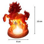 Fire Horse 2026, LED Tealight Holder Sculpture, New Year 2026 Gift, Corporate Gift, Office Desk Decor, Home Decor Showpiece, Festival Decoration, Event Giveaway, 3D Printed Art Piece - Image 2