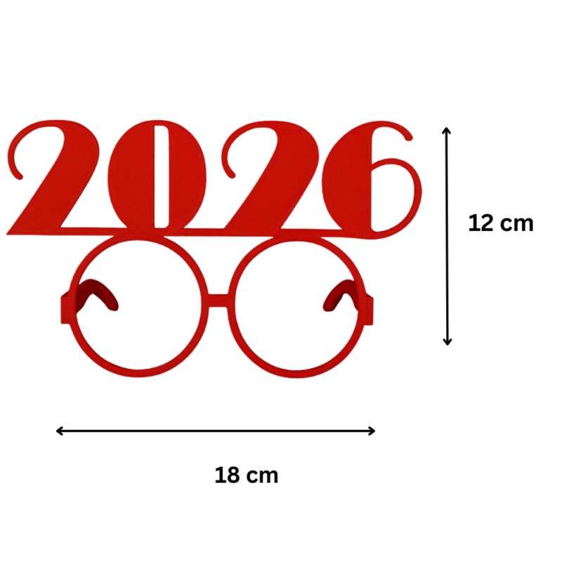Party Glasses 2026, New Year Celebration Glasses, 2026 Happy New Year Glasses, Party Wear Glasses, Event Celebration Glasses, Corporate Party Glasses, Return Gift Glasses, 3D Printed Party Glasses - Image 2