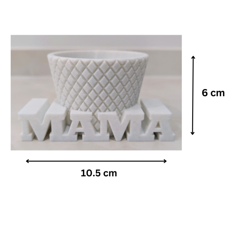 MAMA Planter, Mother Gift, Family Decor, Home Decor Planter, Office Desk Planter, Garden Pot, Indoor Plant Holder, Love Gift, Birthday Gift, Mothers Day Gift, 3D Printed Planter - Image 2
