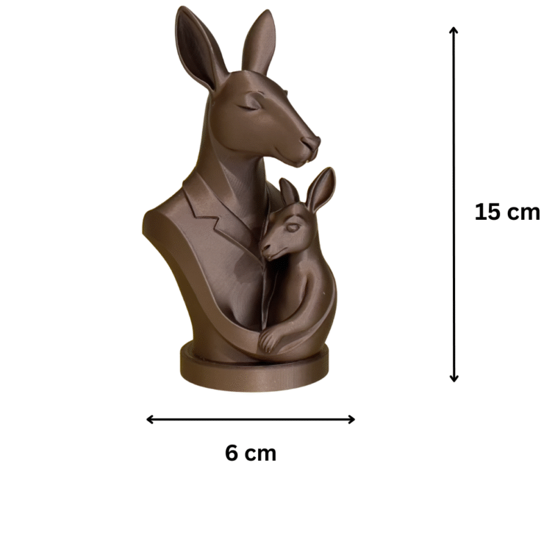 Kangaroo Father’s Day Statuette, Family Gift, Father Gift, Dad Gift, Papa Gift, Parent Child Bond Showpiece, Home Decor Gift, Office Desk Decor, Birthday Gift, Anniversary Gift, Festival Gift, Appreciation Gift, 3D Printed Decorative Figurine - Image 2