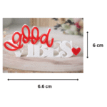 Good Vibes 3D Printed Elegant Text Decor, Home Decor, Office Desk Decor, Family Gift, Friends Gift, Festival Decor, Diwali Decor, New Year Decor, Birthday Gift, Anniversary Gift, Motivation Quote Decor, Living Room Decor, Bedroom Decor, Work Desk Decor - Image 2