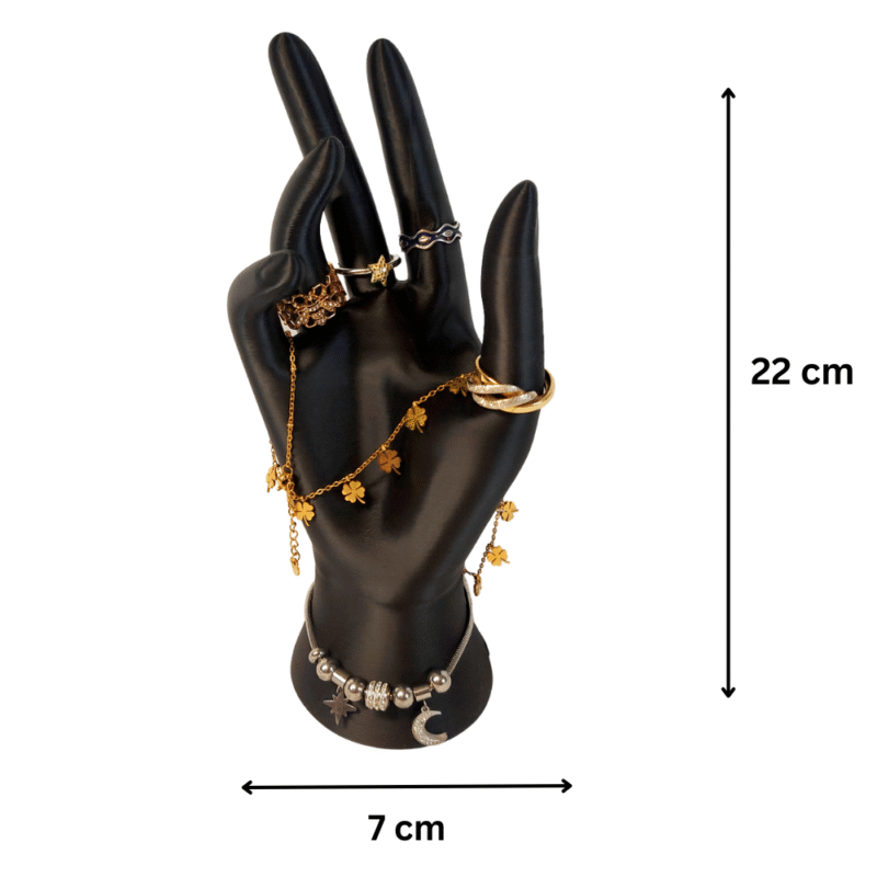 Jewellery Hand Holder, Ring Display Stand, Bracelet Holder, Bangle Display, Jewellery Organizer, Vanity Decor, Dressing Table Accessory, Home Decor Item, Gift for Family, Gift for Women, Gift for Girls, Boutique Display Stand, 3D Printed Jewellery Stand - Image 2