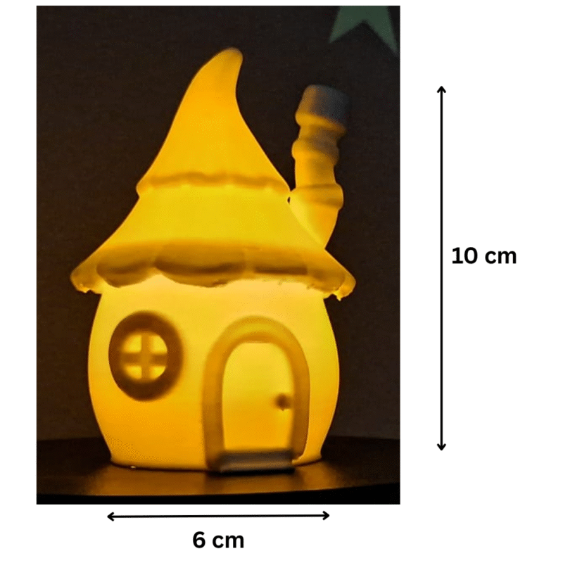 Round Gnome House Tealight – Premium 3D Printed Decorative Lamp for Corporate Gifts, Home Décor & Festive Gifting - Image 2