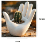 Hand Shape Flower Pot, Hand Design Planter, Decorative Flower Pot, Indoor Plant Pot, Office Desk Decor, Home Decor Planter, Gift for Family, Gift for Friends, Gift for Employees, Gift for Clients, Tabletop Plant Holder, 3D Printed Flower Pot - Image 2