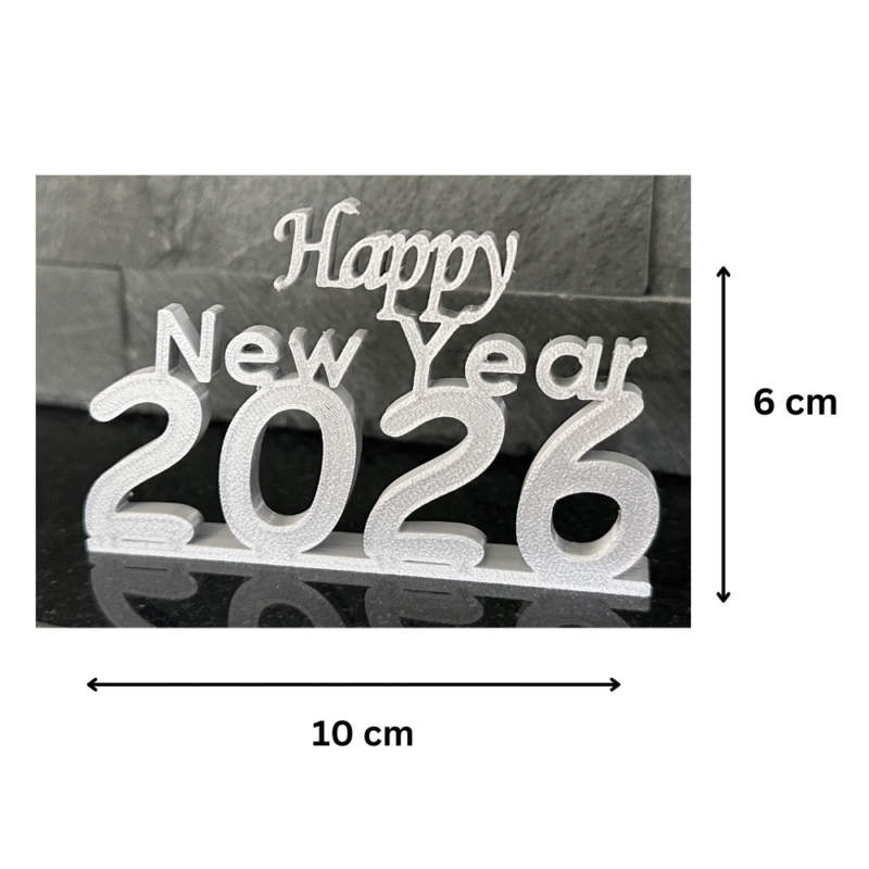 Happy New Year 2026 Gift, New Year Home Decor, Office Desk Decor, Festival Decoration Item, Family Celebration Gift, Friends Party Gift, Employee Appreciation Gift, Client Thank You Gift, Event Decoration Product, 3D Printed New Year Decor - Image 2