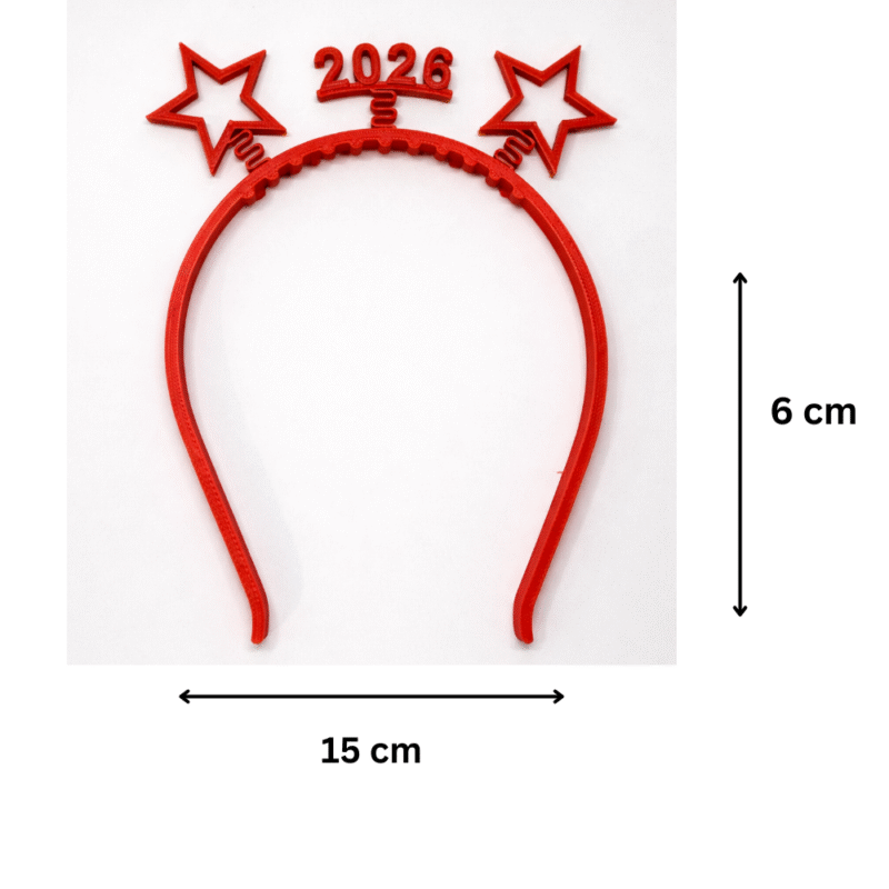 New Year 2026 Wobble Headband, New Year Party Accessory, Family Celebration, Office Event, School Function, Friends Party, Festival Wear, Photo Prop, Return Gift, 3D Printed Headband - Image 2