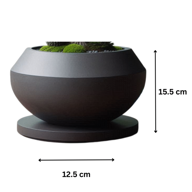 Modern 3D Printed Bonsai Plant Pot Bowl – Premium Desk Décor & Corporate Gift - Image 2