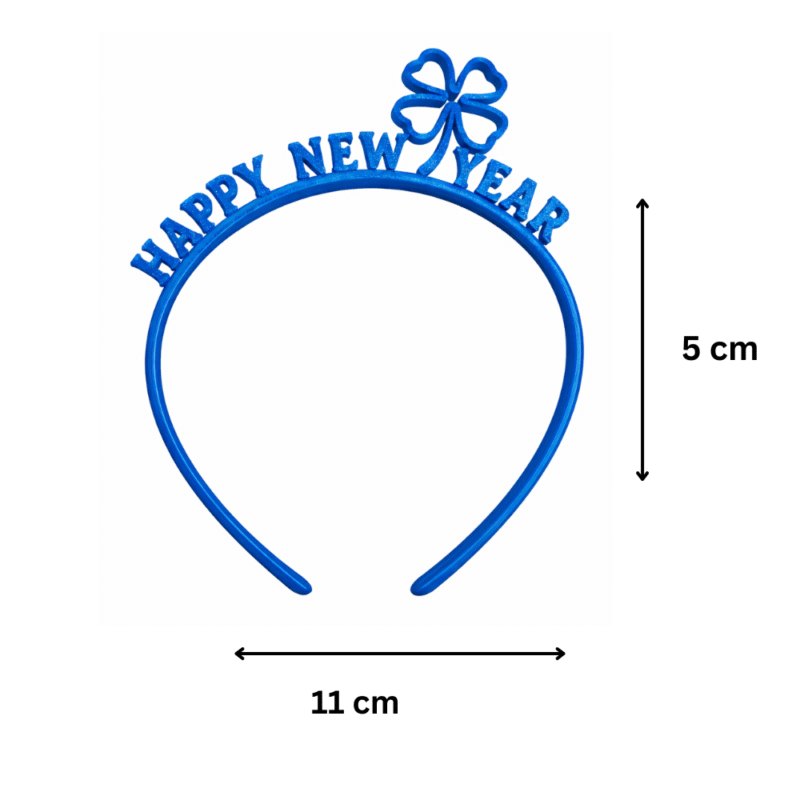 Headband New Year Happy New Year Hairband, Party Wear Headband, Celebration Hair Accessory, Photo Prop, Costume Accessory, Event Decoration, Drawing, Painting, Craft, School Activity, Fancy Dress, Kids Party, Adult Party, Office Celebration, 3D Printed Headband - Image 2