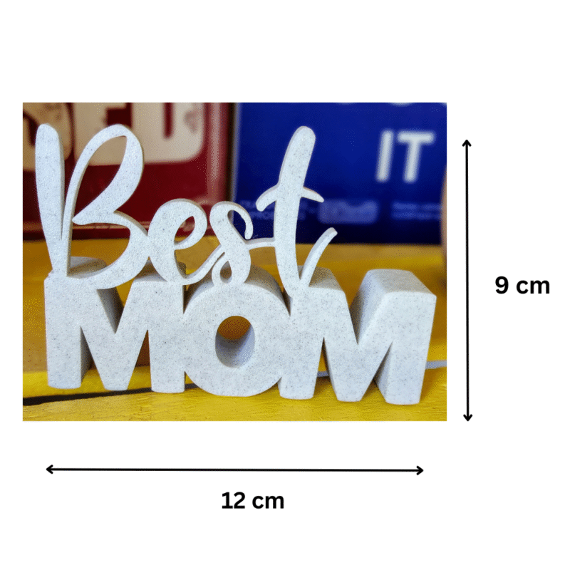 Best Mom Gift, Best Mom 3D Printed Gift, Maa Gift, Aai Gift, Ammi Gift, Amma Gift, Mother Gift, Multilingual Mom Tribute, Mother Appreciation Gift, Decorative Mom Showpiece, Home Decor Gift for Mom - Image 2