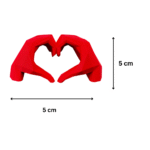 Hands Heart Love Symbol, Valentine Day Gift, Love Hand Sculpture, Romantic Home Decor, Couple Gift Item, Anniversary Showpiece, Wedding Gift Decor, Desk Decor Gift, 3D Printed Love Symbol - Image 2