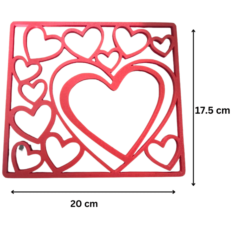 Valentine Photo Frame, Romantic Wall Art, Love Photo Frame Decor, 3D Printed Photo Frame, Couple Gift Frame, Home Wall Decoration, Anniversary Gift, Bedroom Wall Art, Living Room Decor, Personalized Gift Idea - Image 2