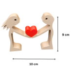 Valentine's Embrace, romantic decor gift, couple love showpiece, valentine day gift item, anniversary gift decor, wedding gift keepsake, home decor love statue, 3d printed romantic gift - Image 2