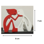 Valentine Lovers Gift, Romantic Couple Showpiece, Love Decor Item, Anniversary Gift, Valentine Day Decor, Couple Figurine, Love Symbol Gift, Home Decor Accent, Desk Decor, Shelf Decor, 3D Printed Love Sculpture - Image 2