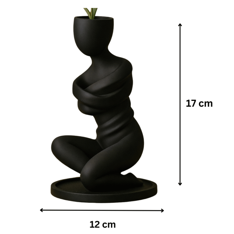 Thinking Man Planter, 3D Printed Desk Planter, Office Table Decor, Home Decor Showpiece, Corporate Gift Item, Study Table Planter, Library Decor, Balcony Plant Pot, Workspace Art, Minimalist Gift - Image 2