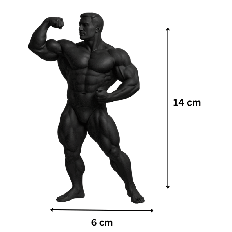 Bodybuilder Statue Man, Gym Decor, Office Desk Showpiece, Corporate Gift, Fitness Motivation Decor, Home Decor Item, Sports Trophy Style Statue, 3D Printed Fitness Sculpture - Image 2