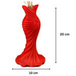 Elegant Dress Vase, 3D Printed Decorative Vase, Office Table Decor, Home Living Room Decor, Corporate Gift, Industrial Office Gift, Client Gift Item, Employee Appreciation Gift, Reception Desk Decor, Conference Room Decor, Gym Reception Decor, Hotel Lobby Decor, Restaurant Decor, Boutique Decor - Image 2