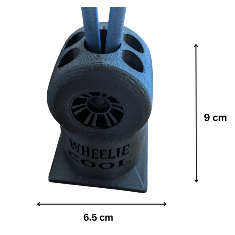Dragster Tire Pen Holder, 3D Printed Desk Organizer, Office Stationery Stand, Corporate Gift, Industrial Gift, Engineer Gift, Automobile Theme Desk Accessory, Creative Office Decor, Unique Table Organizer - Image 2