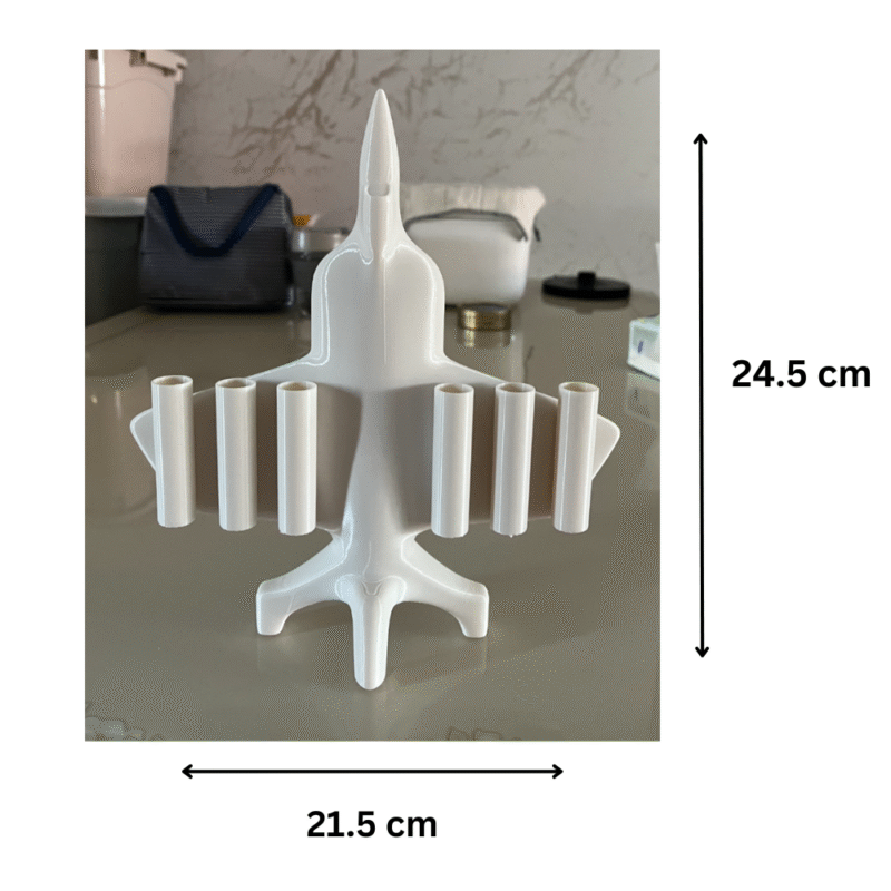 Fighter Jet Pen Holder, Fighter Aircraft Pen Stand, F117 Fighter Pen Holder, Office Desk Pen Holder, Corporate Gift, Aviation Gift, Defense Gift, Pilot Gift, Air Force Gift, Military Desk Decor, 3D Printed Pen Holder - Image 2