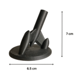 Tilted Rocket Universal Pen Holder, 3D Printed Desk Organizer, Office Stationery Stand, Corporate Gift, Airline Crew Desk Accessory, Pilot Office Organizer, Engineer Desk Stand, Student Study Table Pen Stand, School Stationery Holder, College Desk Organizer, Home Office Decor, Reception Desk Accessory, Industrial Office Gift - Image 2
