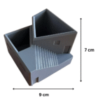 Architectural Pen Holder Storage Bin, 3D Printed Pen Stand, Office Desk Organizer, Corporate Gift Item, Industrial Desk Accessory, Airline Office Use, IT Company Desk Organizer, Engineer Pen Holder, Architect Desk Organizer, Professional Office Gift, Workspace Storage Bin - Image 2